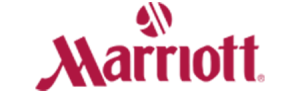 Marriott logo with stylized M design and brand name